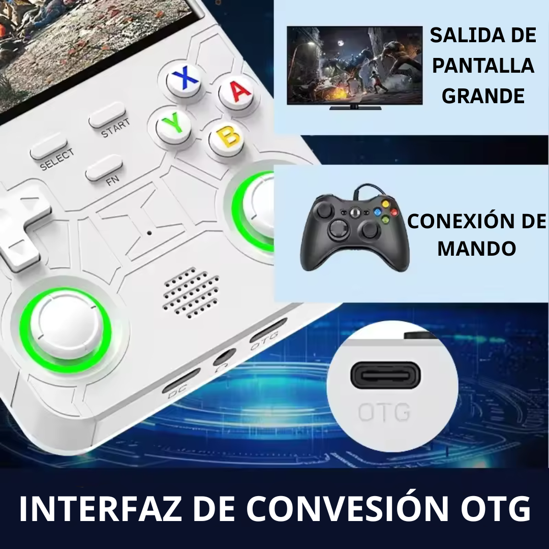 Consola portátil retro con 20.000 juegos con 64GB